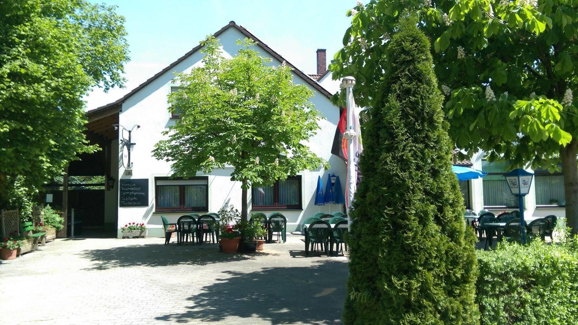 Gasthaus Pension Rezatgrund Windsbach Exterior foto